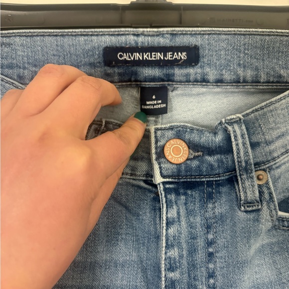 Calvin Klein High Rise Skinny Jeans Women's 6 Light Blue - Picture 4 of 13